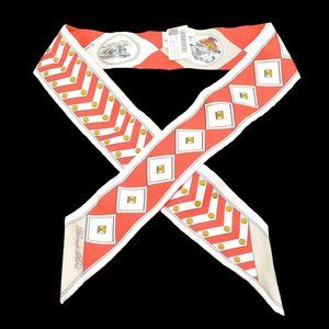 Auth HERMES Colliers et chiens Twilly Scarf Stole Bag Handle Accessories